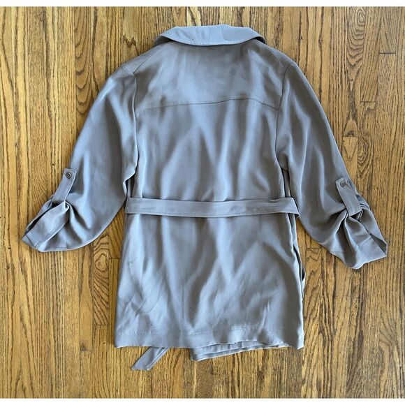 Aritzia BABATON Gray Pullover Cardigan Jacket Shirt Top Women's Size Small - Picture 7 of 11